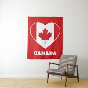 Tapisserie personnalisée Canada Amour