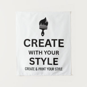 Tapisserie personnalisée de 86x102 cm pour entrepr