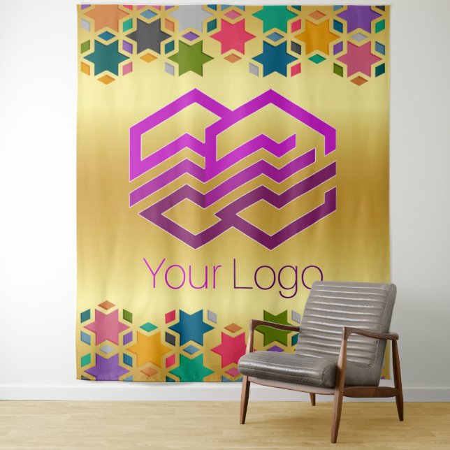 Tapisserie personnalisée de votre logo ou image (En situation)