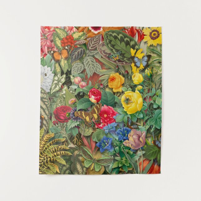 Tapisserie plante & Fleurs (Devant)