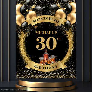 Tapisserie pour la soirée Whiskey des 30 ans d'un