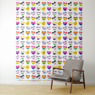 Tapisserie Pride Hearts