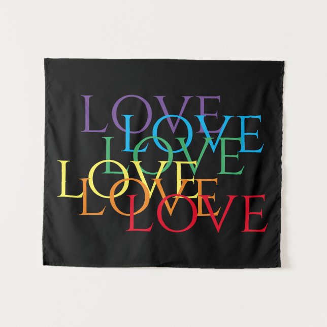 Tapisserie RAINBOW LOVE II (Devant (Horizontal))