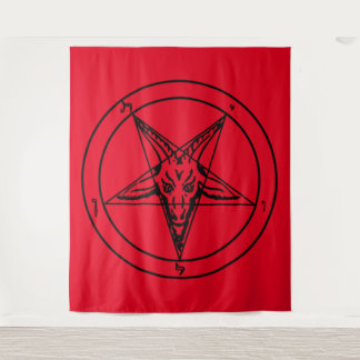 Tapisserie Red Baphomet