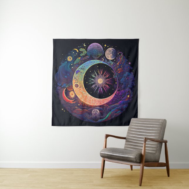 Tapisserie Rêves de Lune (En situation)