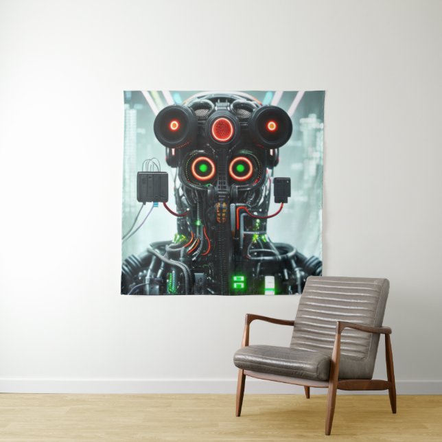 Tapisserie Robot 3 (En situation)