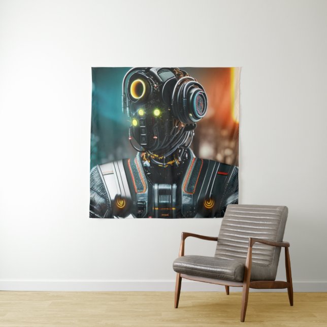 Tapisserie Robot 3 (En situation)
