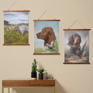 Tapisserie Setter Art suspendue
