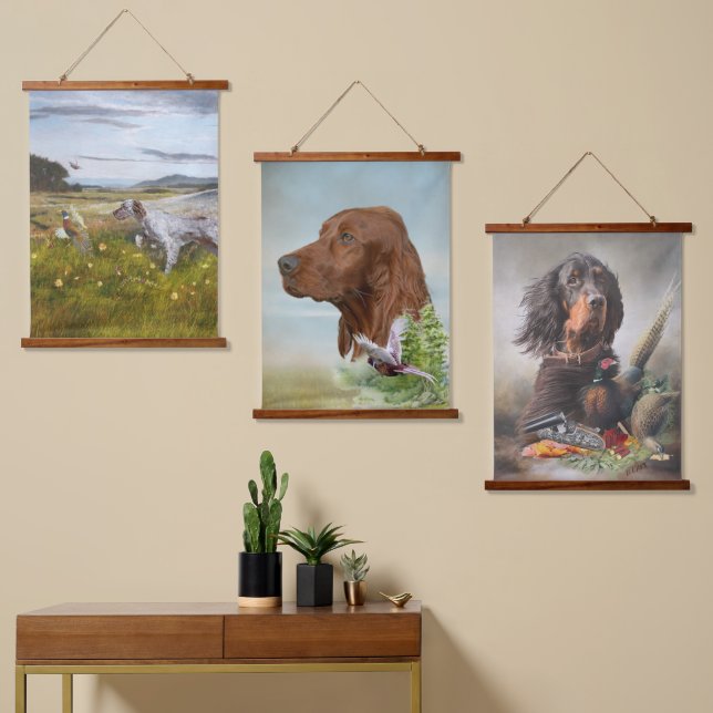 Tapisserie Setter Art suspendue (Asymétrique)
