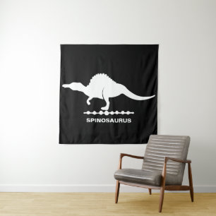 Tapisserie silhouette de dinosaure Spinosaurus