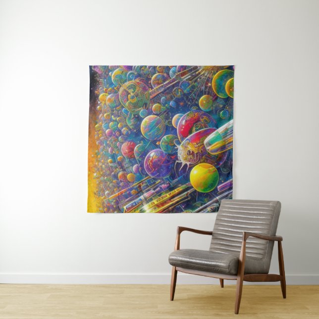 tapisserie Space Race (En situation)
