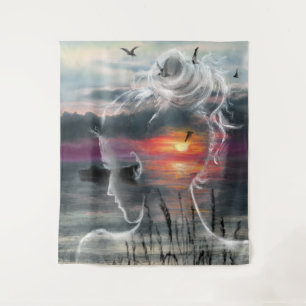 Tapisserie Sunrise Lady - Nature