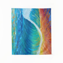 Tapisserie Sunset Surf Wave Medium (127 x 152 cm)