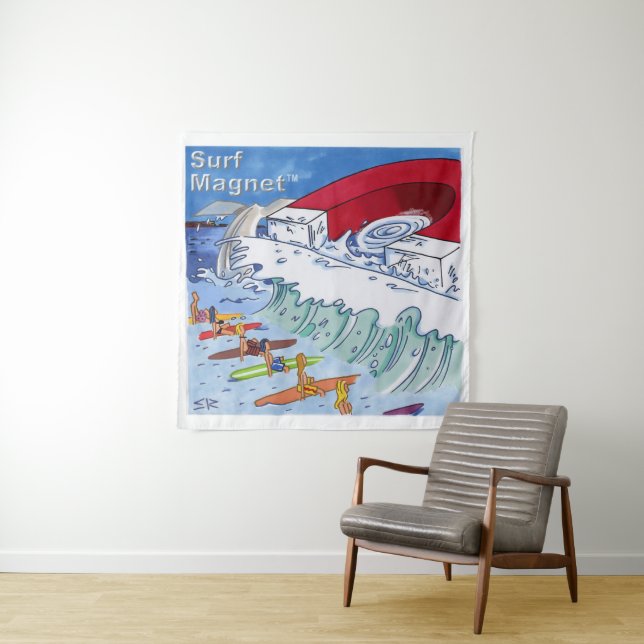 Tapisserie Surf Magnet (En situation)