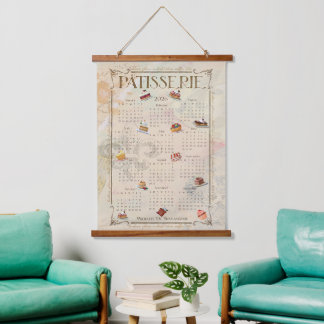 Tapisserie Suspendue 2026 Patisserie Art Calendar