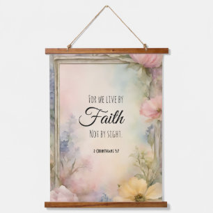 Tapisserie Suspendue 2 Corinthiens 5:7 Bible chrétienne Verse Art