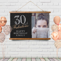 30 et fabuleux Elegant Black 30th Birthday Photo