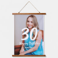 30e anniversaire ajouter nom date année photo blan