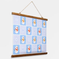 À damiers hiver bonhomme de neige motif et flocons