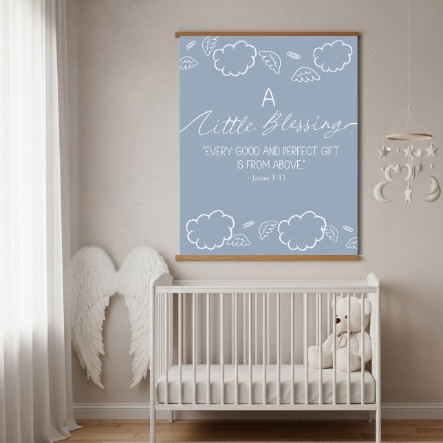 Tapisserie Suspendue A Little Blessing Nursery  James 1:17 (A Little Blessing Nursery James 1:17 Hanging Tapestry)