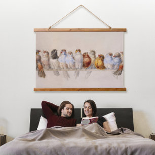 Tapisserie Suspendue A Perch of Birds (1880) par Hector Giacomelli