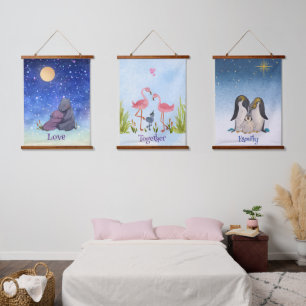 Tapisserie Suspendue À propos des mots positifs pour la famille