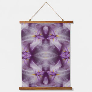 Tapisserie Suspendue Abstraite violette japonaise Iris