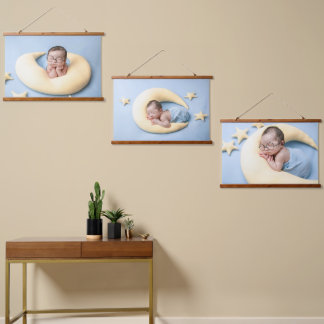 Tapisserie Suspendue Add Your Three Photo Personalized