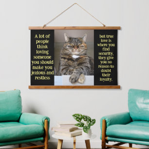 Tapisserie Suspendue Adorable mignon animal Feline Chat vous regardant