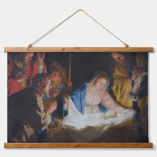 Tapisserie Suspendue Adoration des bergers - Honthorst - Noël