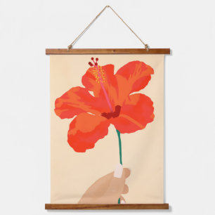 Tapisserie Suspendue Affection Hibiscus
