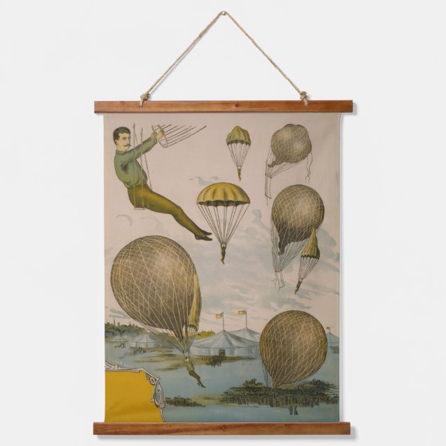Tapisserie Suspendue Affiche De Cirque D'Un Ballon Aérien (Recto)