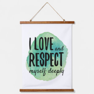 Tapisserie Suspendue affirmations d'amour-propre pour les autosoins
