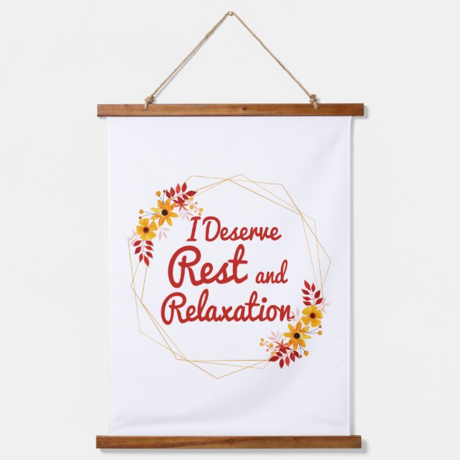 Tapisserie Suspendue affirmations inspirantes pour acceptation de soi (Recto)