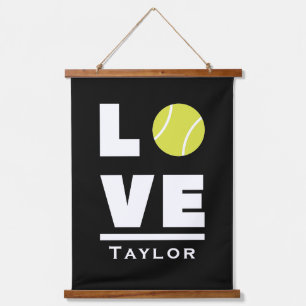 Tapisserie Suspendue Aimer Et Live Tennis Sports Ventilateur Nom Person