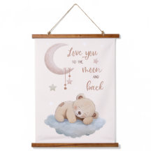 Aimez-vous à la Lune et au dos - Adorable Mur d'Ou