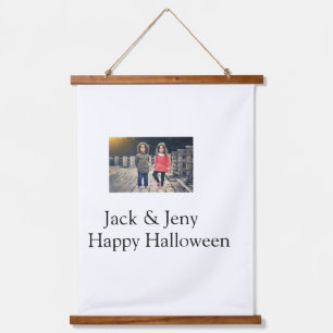 Tapisserie Suspendue ajouter nom photo texte Halloween enfant fille gar