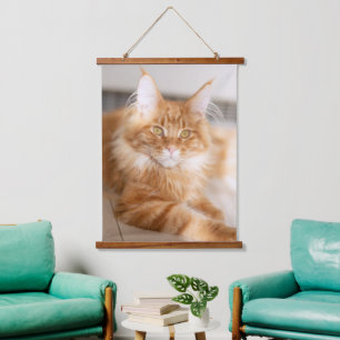 Tapisserie Suspendue Ajoutez votre propre photo de chat de famille pers