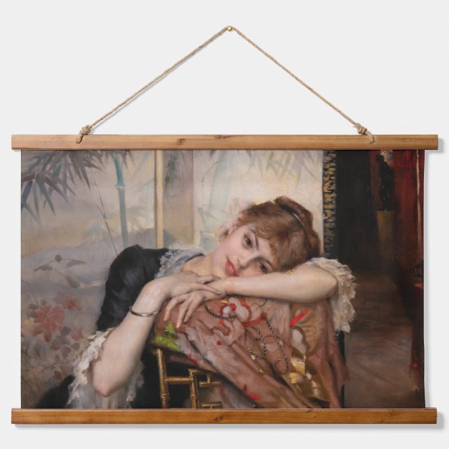 Tapisserie Suspendue Albert Edelfeel - La Parisienne / Virginie (Devant)