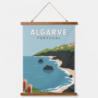 Algarve Portugal Retro Travel Art Vintage