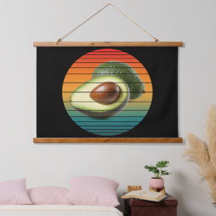 Tapisserie Suspendue Alimentation végétarienne aux fruits d'avocat vint