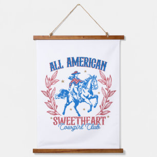 Tapisserie Suspendue All American Sweetheart Cowgirl Club