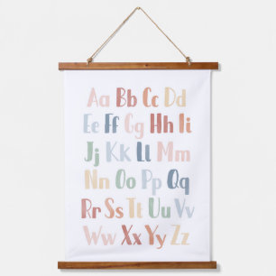 Tapisserie Suspendue Alphabet d'aquarelle Rainbow