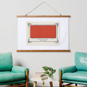 Tapisserie Suspendue Alphonse Allais, April Fools, Rouge, Art Abstrait