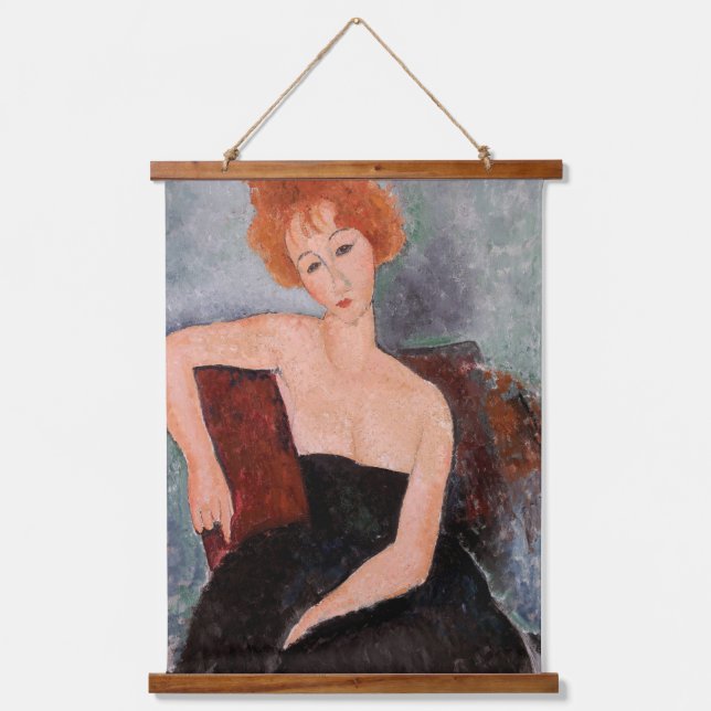 Tapisserie Suspendue Amedeo Modigliani - Robe de soirée pour filles rou (Recto)