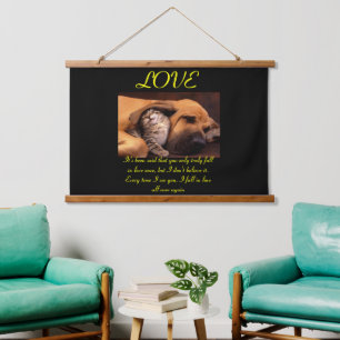 Tapisserie Suspendue AMOUR Je tombe amoureux partout