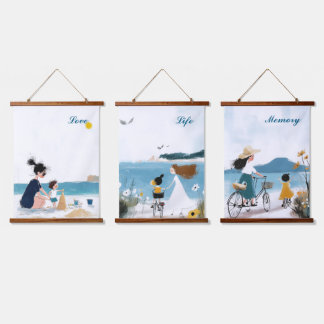 Tapisserie Suspendue Amour, Vie, Mémoire