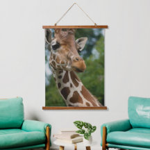 Amoureux de girafees art