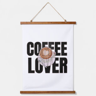 Tapisserie Suspendue Amoureux du café – Accro du café Désir de caféine