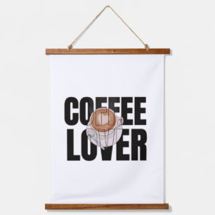 Tapisserie Suspendue Amoureux du café – Accro du café Désir de caféine